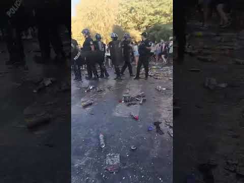 Despliegue policial en Amaicha del Valle, Tucumán.