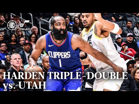 James Harden Triple-Double vs. the Jazz Highlights | LA Clippers