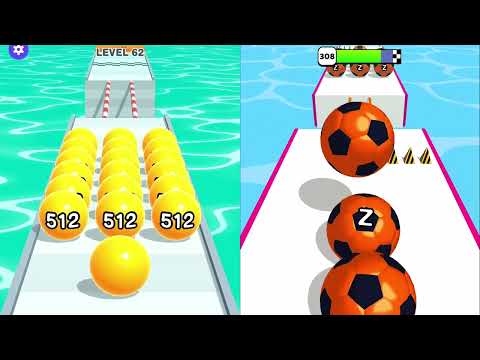 🆚 A-Z RUN vs 2048 AMAZE BALLS Android, IOS 3