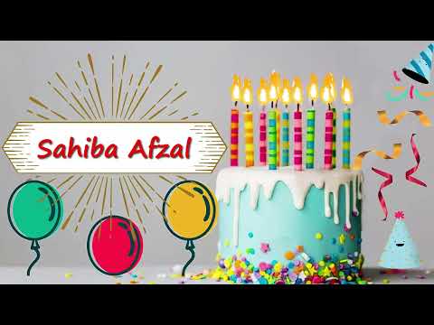 Sahiba Afzal Birthday Cake | Happy Birthday Sahiba Afzal | Birthday Wishes for You Sahiba Afzal