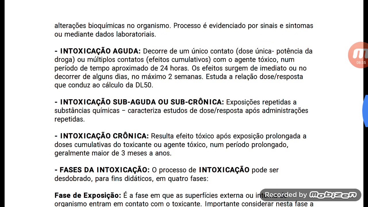 Introdução a Toxicologia Conceitos