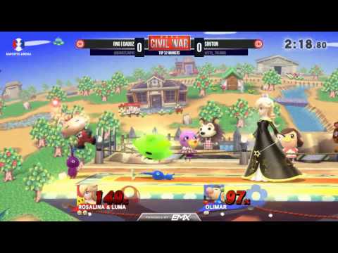 2GGC: Civil War - RNG | Dabuz (Rosalina) Vs. Shuton (Olimar) Top 32