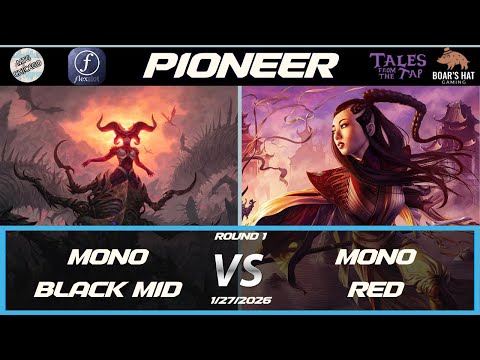 Mono Black Midrange VS Mono Red   [MTG Pioneer Round 1]