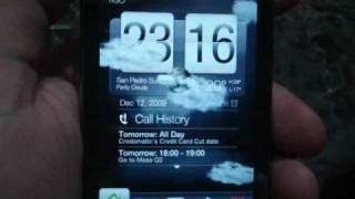 preview picture of video 'Parte 3 - Video Evaluacion HTC Touch Pro2 | Un vistazo a HTC Sense'