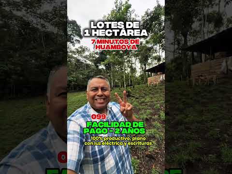 🚨 EN HUAMBOYA HECTÁREAS CON FINANCIAMIENTO A 2 AÑOS