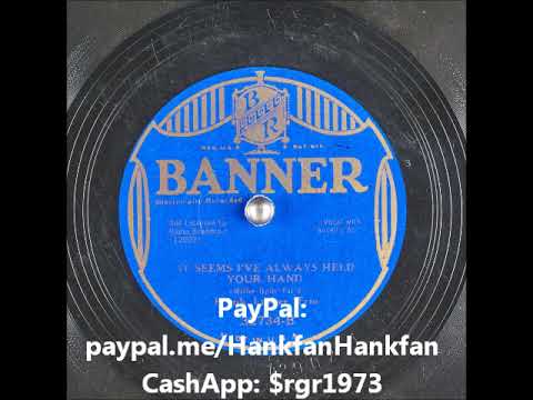 It Seems I've Always Held Your Hand ~ Frank Luther Trio (1933)