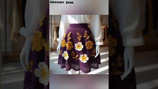 #crochet #knittig #diy #crochetideas #diykeychain Crochet ladies skirt design model.