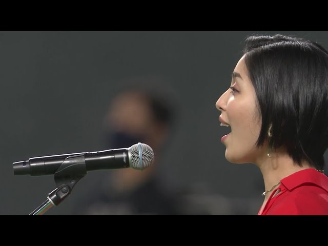 歌手・城 南海さんによる国歌斉唱 2020/10/30 F-B