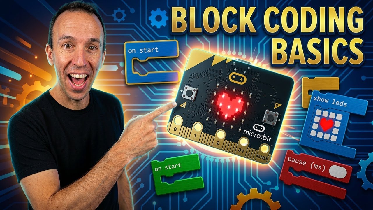 micro:bit MakeCode Tutorial for Beginners | Block Coding Basics