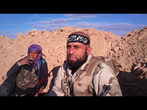 تمركز عناصر لواء الأمة في محيط مبنى الحجيف في بلدة الخريطة في ريف دير الزور