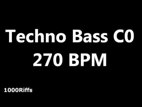 Techno Bass Metronome C0 : 270 BPM : Beats Per Minute
