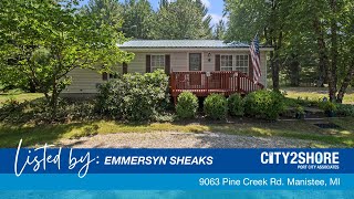 9063 Pine Creek Rd. Manistee MI ~ Just Listed!