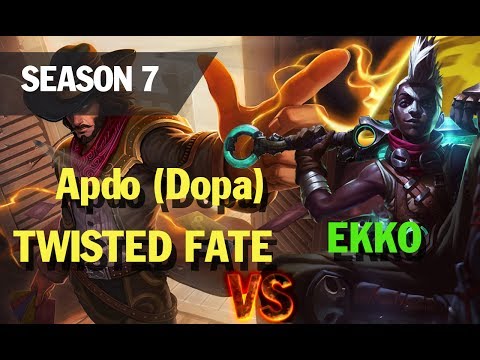 lol esports highlights l Apdo Dopa TWISTED FATE vs EKKO