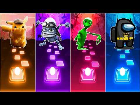 Pikachu vs Crazy Frog vs Among Us vs Alien Dance - Tiles Hop