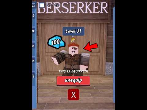 Berserker Class Showcase!  #roblox #shorts #99nights #viral