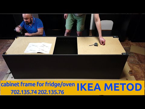 Fast assembly of IKEA METOD kitchen High cabinet frame for fridge/oven -   702.135.74 or 202.135.76