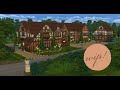 Tudor Mansion Part 1 Exterior Floorplan Landscaping Speed Build The Sims 4