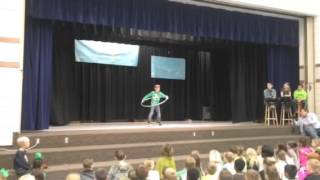 Big Gs talent hula hooping to Peanut Butter Jelly Time by Kidzbop