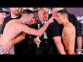 JOSH TAYLOR & TEOFIMO LOPEZ FORCED APART BY SECURITY DURING HEATED TAYLOR VS LOPEZ WEIGH IN!