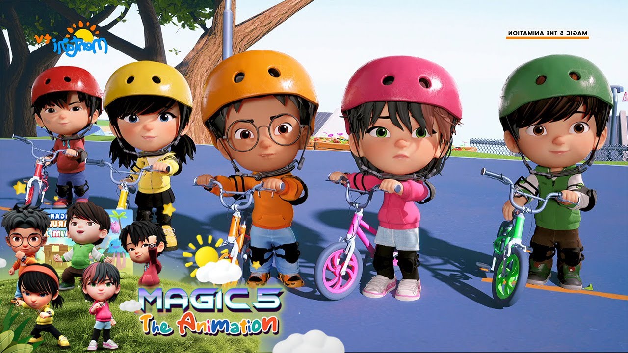 Lincah Banget! Magic 5 Lomba Sepeda, Siapa Nih Yang Bakal Juara? | Magic 5 The Animation - Episode 9