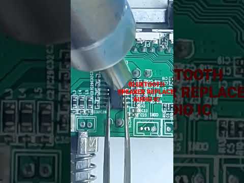 Bluetooth speaker no Audio -Fixed by replacing Audio Ic