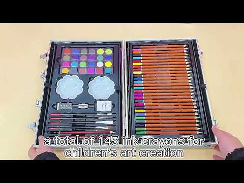 Набор для рисования и творчества для девочек Художественный чемодан 145 предметов в кейсе голубой TC - фото 1 - id-p2671983566