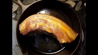 Easy Homemade Bacon with Cast Iron