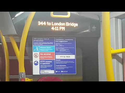 *HD* Ibus Short Working Annoucement - 344 to London Bridge