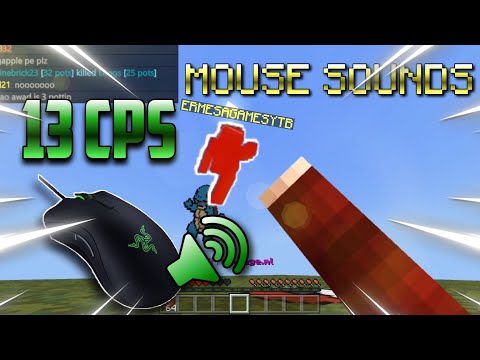 13 CPS MOUSE SOUNDS MCPE PVP !!! / MİNEAGE [ Minecraft Bedrock ( Pocket ) Edition ] İOS ANDROİD W10