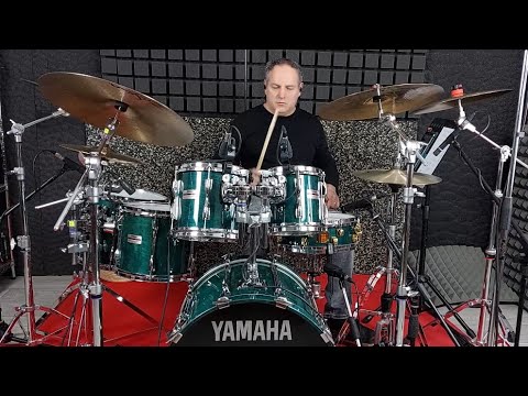 Yamaha Recording Custom RC9000 (1994) in Deep Aqua finish , Sound Check by Teddy Schifano