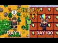I played 100 days of Stardew Valley