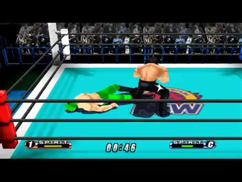 Virtual Pro Wrestling 64 N64 1080P HD Playthrough - NJPW JR TITLE - JUSHIN LIGER VS EL SAMURAI