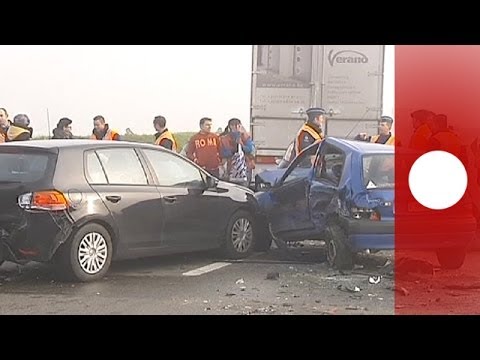 Crash: Massen-Unfall in Belgien