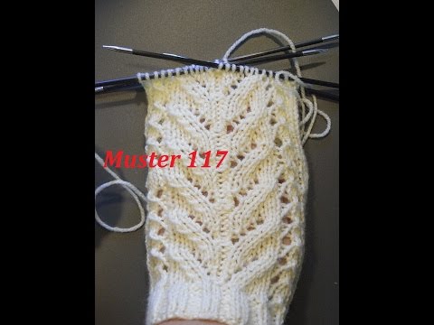 Muster 117  für Socken -Handschuhe -Mütze* Stricken mit Nadelspiel und mit Rundnadeln