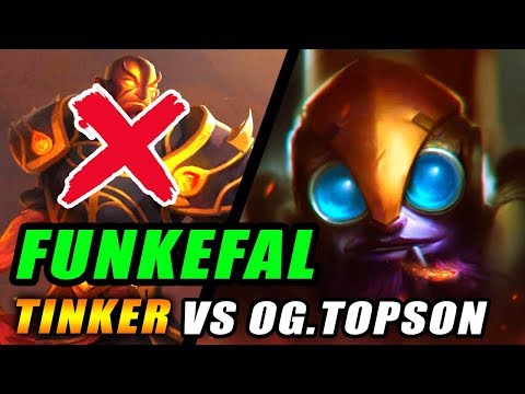 Funkefal Tinker DESTROYS Topson Ember Spirit - You Can't Juke the TINKER GOD - Dota 2