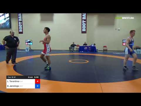 2018 Marine Corps US Open/UWW Junior Freestyle 79 Con 16 #1 - Leonardo Tarantino (Blai) Vs. Brock