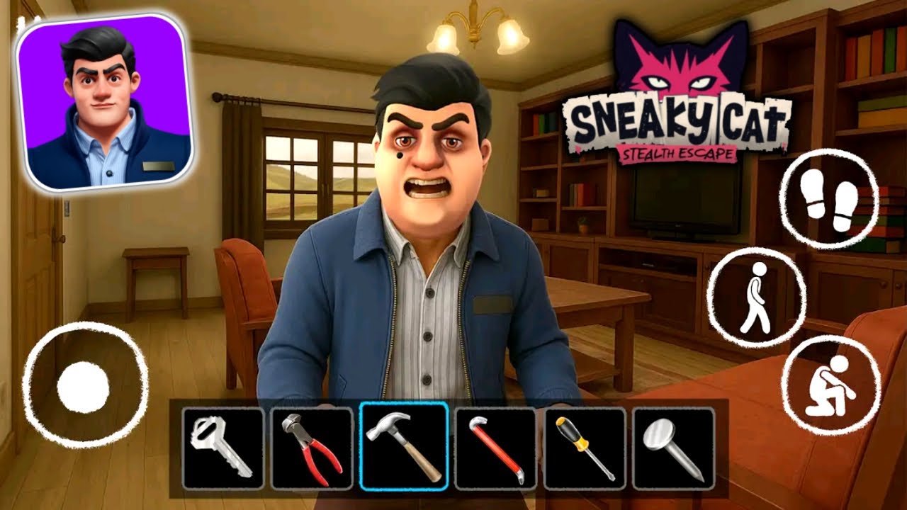 Sneaky Cat : Stealth Escape Gameplay (Android,IOS)