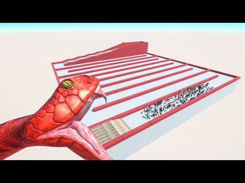 Escape From Titanoboa - Last Survivor | Animal Revolt Battle Simulator