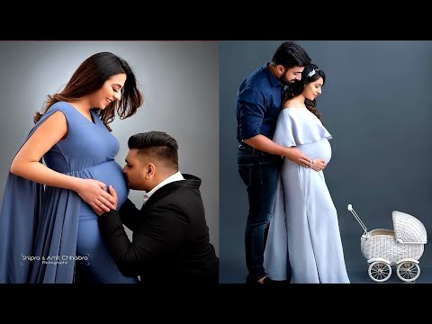 Cute Maternity Photoshoot Ideas 😍💖 | latest trendy maternity photoshoot couple poses |