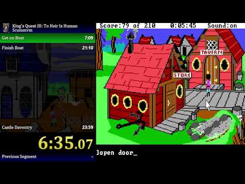 King's Quest III SPEEDRUN (Any% ScummVM) in 23 Minutes & 18 Seconds! 🪶
