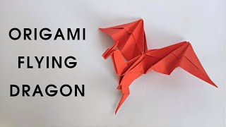 Origami FLYING DRAGON | How to make a paper flying dragon