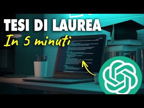 Come fare la TESI con CHATGPT (senza farsi sgamare!)