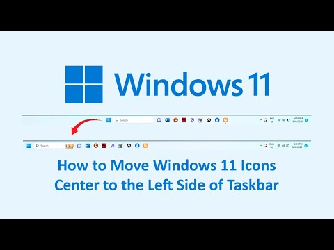 How to Move Windows 11 Icons Center to the Left Side of Taskbar | Technical 2025
