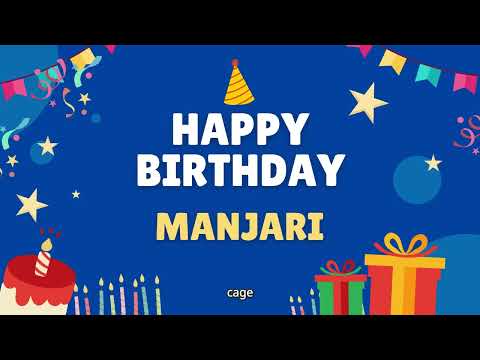 Happy Birthday Manjari 🎂 - Special Birthday song for Manjari (4K)