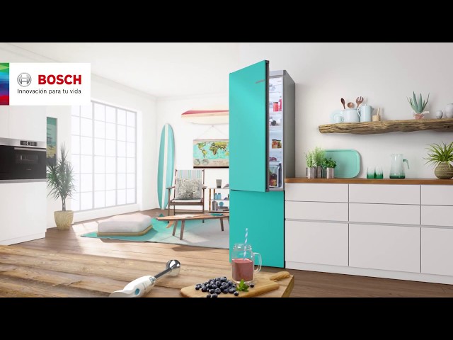 Bosch KVN39IVEA Frigorífico Combi A++ Blanco Marfil video