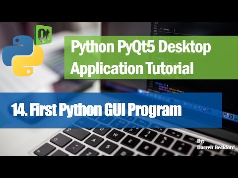 14 First Python Gui Program Python Pyqt5 Desktop Application Development Tutorial