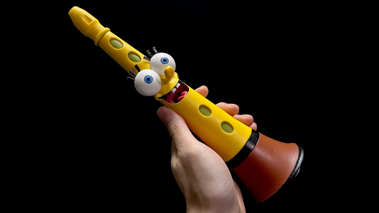 Making spongebob clarinet bob With 3D Printer, 3D Pen