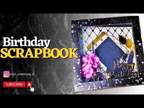 Birthday Scrapbook| 6×6 inch Album for Birthday| Album for customisation