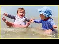 99 FAILS Funniest Baby First Time On The Beach 5 Minute Fails