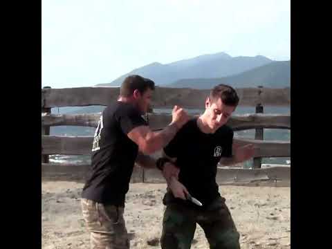 How to survive a Straight stab attack (part 3) • KRAV MAGA TRAINING #shorts